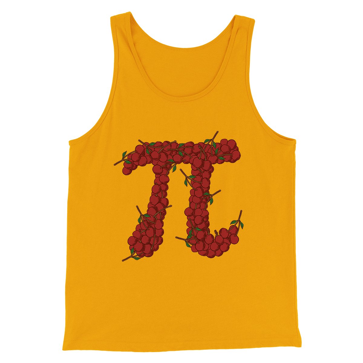 Cherry Pi Men/Unisex Tank Top - Modern Fit Combed Ring-Spun Cotton