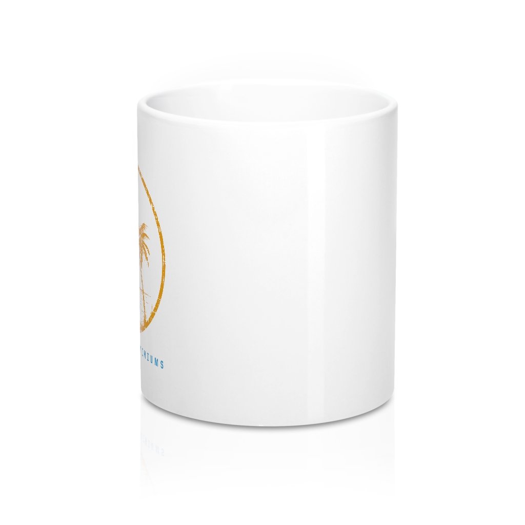 Del Boca Vista Coffee Mug - White Ceramic, Classic Shape, Durable 11oz