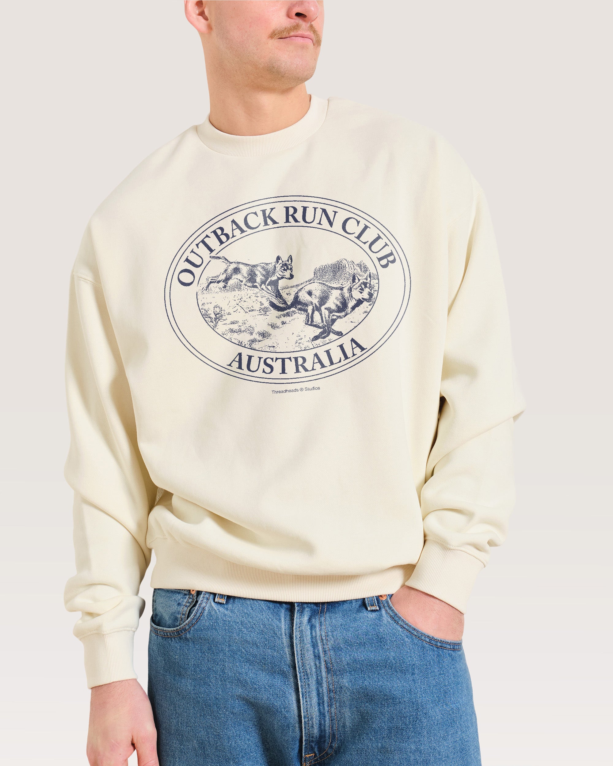 Dingo Outback Run Club Unisex Sweatshirt - Premium 340gsm Cotton Polyester Graphic