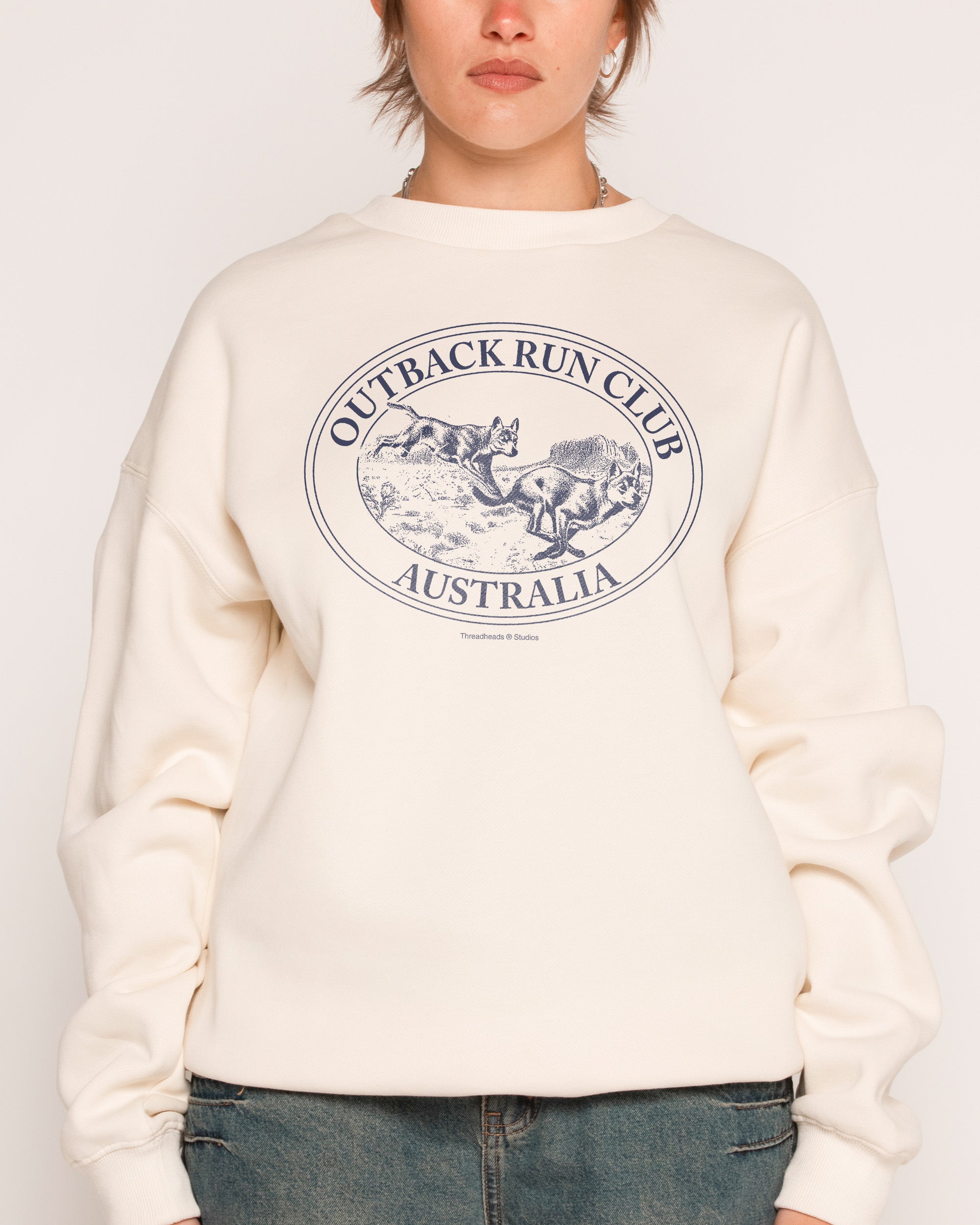 Dingo Outback Run Club Unisex Sweatshirt - Premium 340gsm Cotton Polyester Graphic