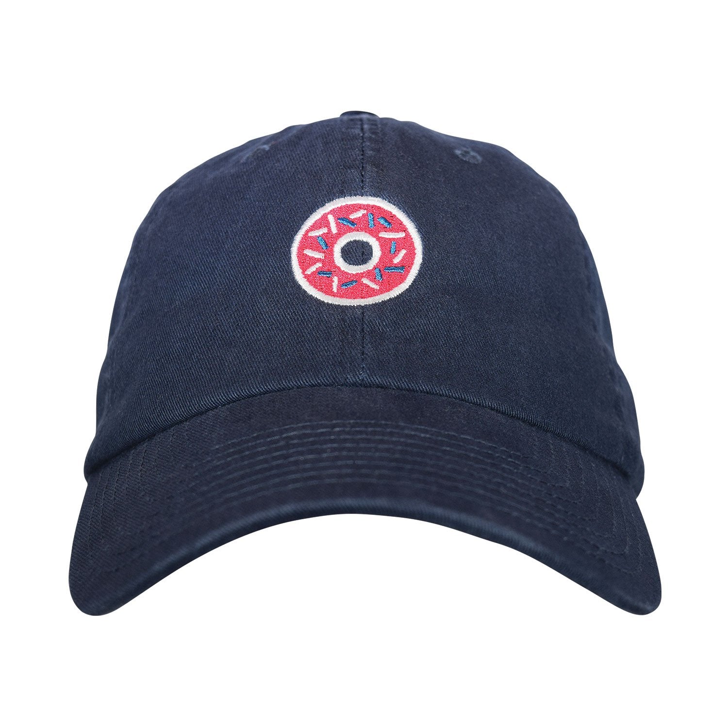 Donut Dad Hat - Embroidered USA Made 100% Cotton Chino Twill Unstructured Adjustable