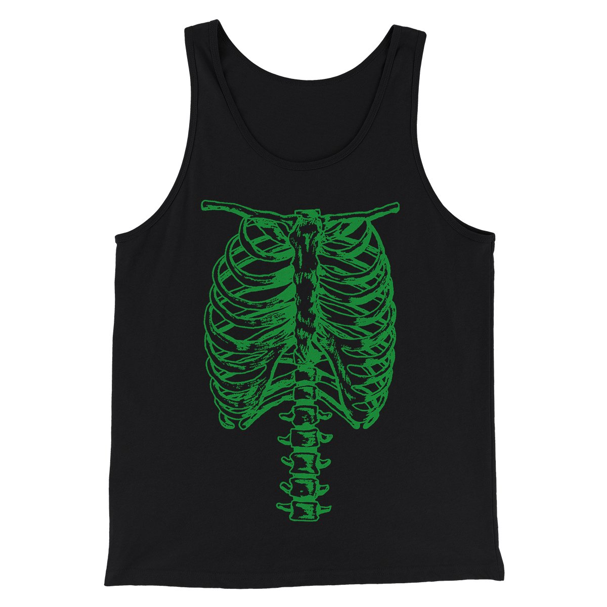 Green Spinal Skeleton Funny Movie Unisex Tank Top