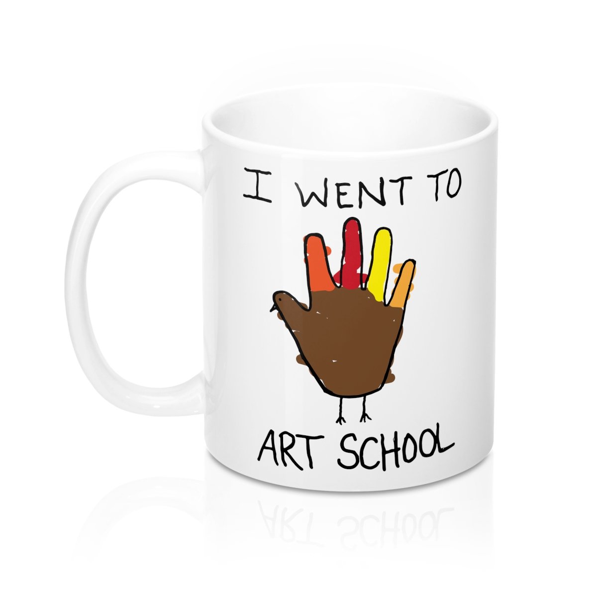 I Went To Art School Coffee Mug - White Ceramic 11oz Durable Sublimation Print