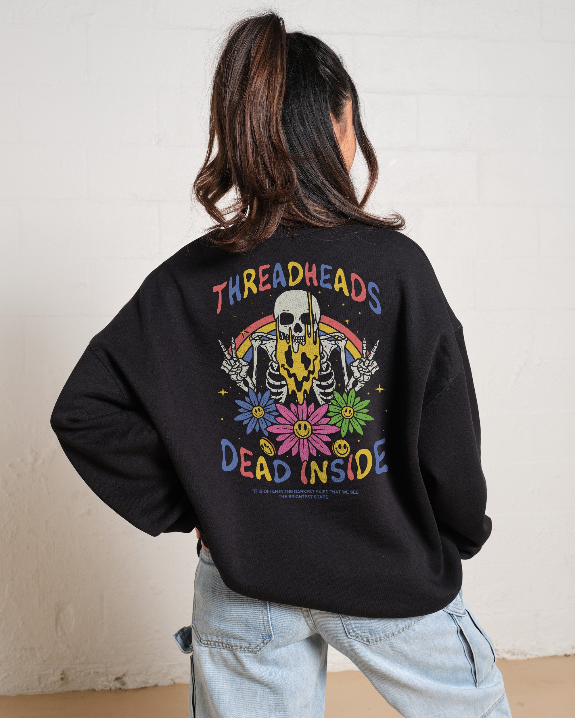 Melting Dead Inside Unisex Sweatshirt - Premium 80% Cotton 340gsm Graphic Print