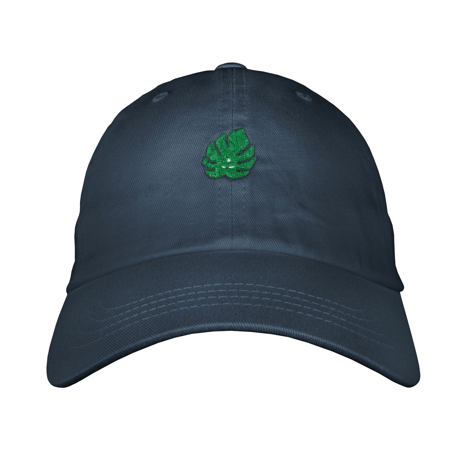 Monstera Dad Hat - Embroidered USA Made 100% Cotton Twill Unstructured Adjustable