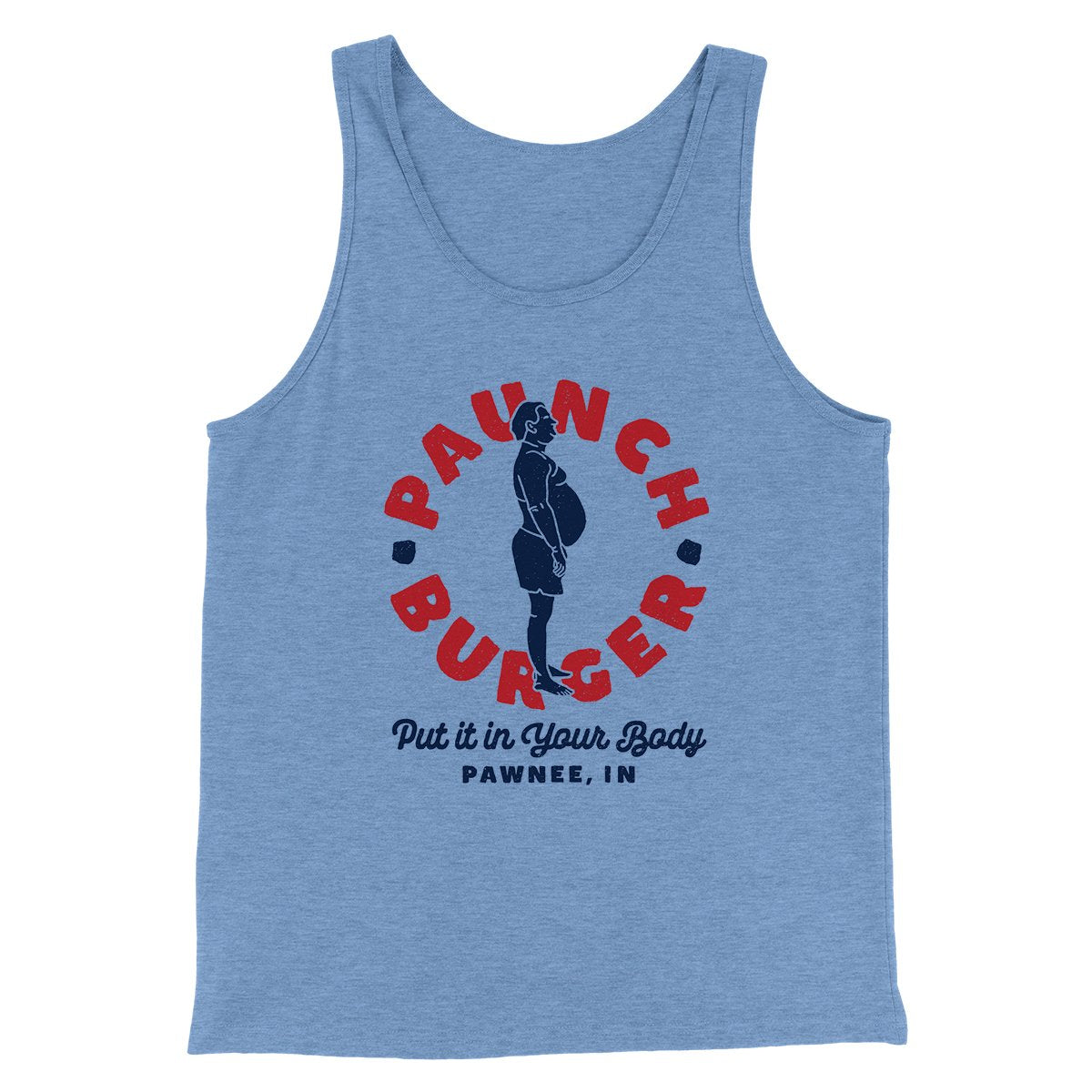 Paunch Burger Men/Unisex Tank Top - Combed Ring-Spun Cotton Modern Fit