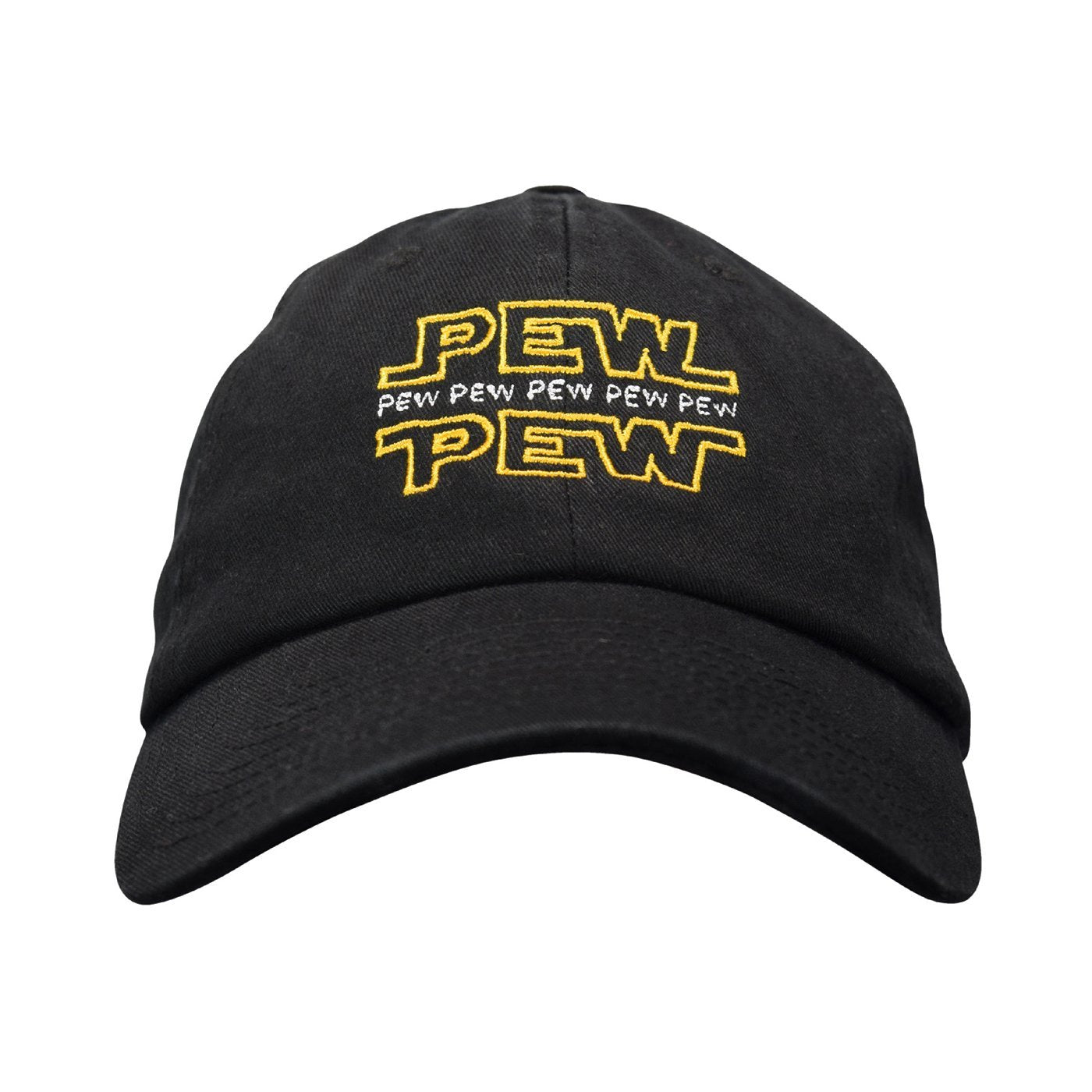 Pew Pew Dad Hat - USA Made Embroidered Cotton Twill Unstructured Adjustable