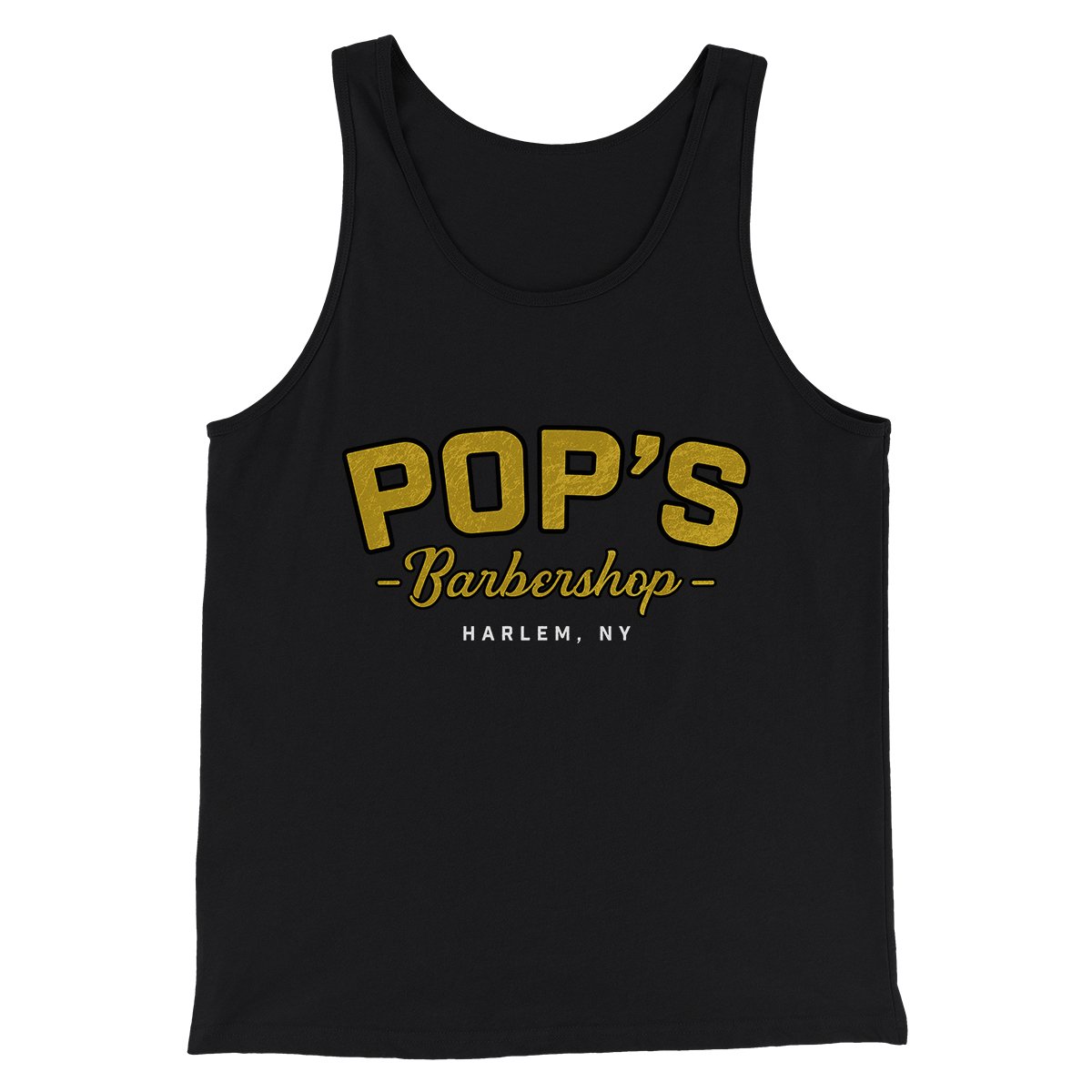 Pop's Barbershop Men/Unisex Tank Top - Modern Fit Combed Ring-Spun Cotton