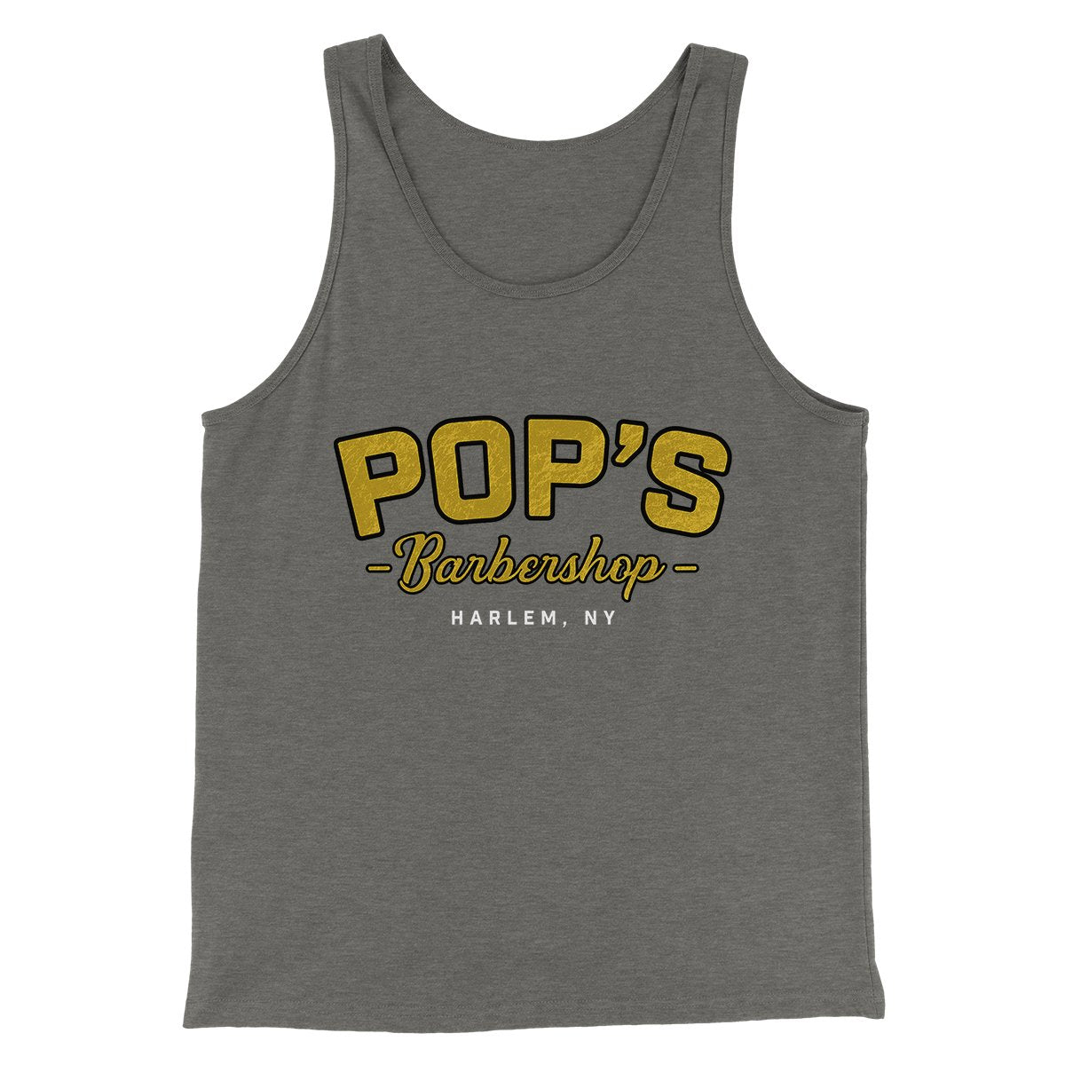 Pop's Barbershop Men/Unisex Tank Top - Modern Fit Combed Ring-Spun Cotton