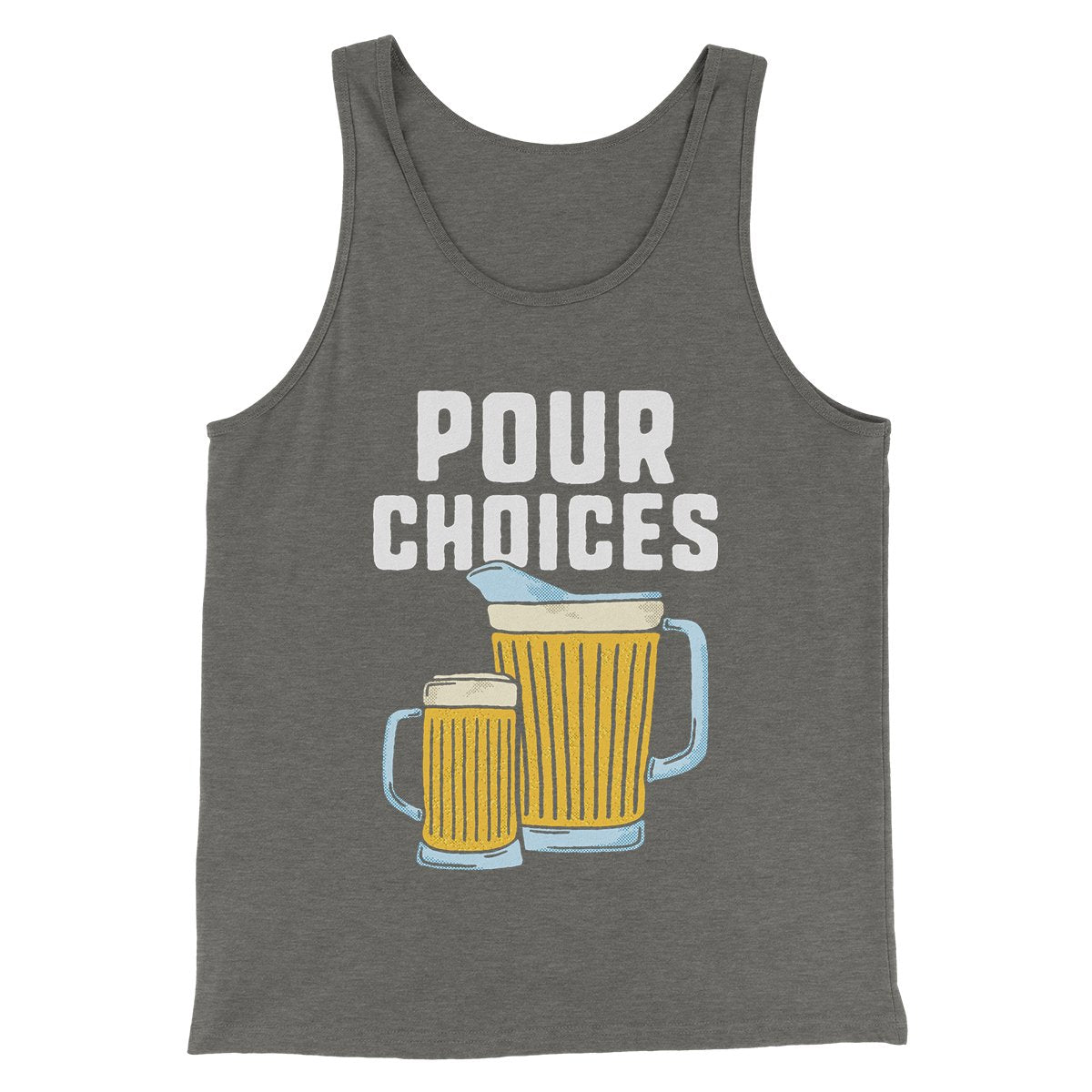Pour Choices Men/Unisex Tank Top - Modern Fit Combed Ring-Spun Cotton