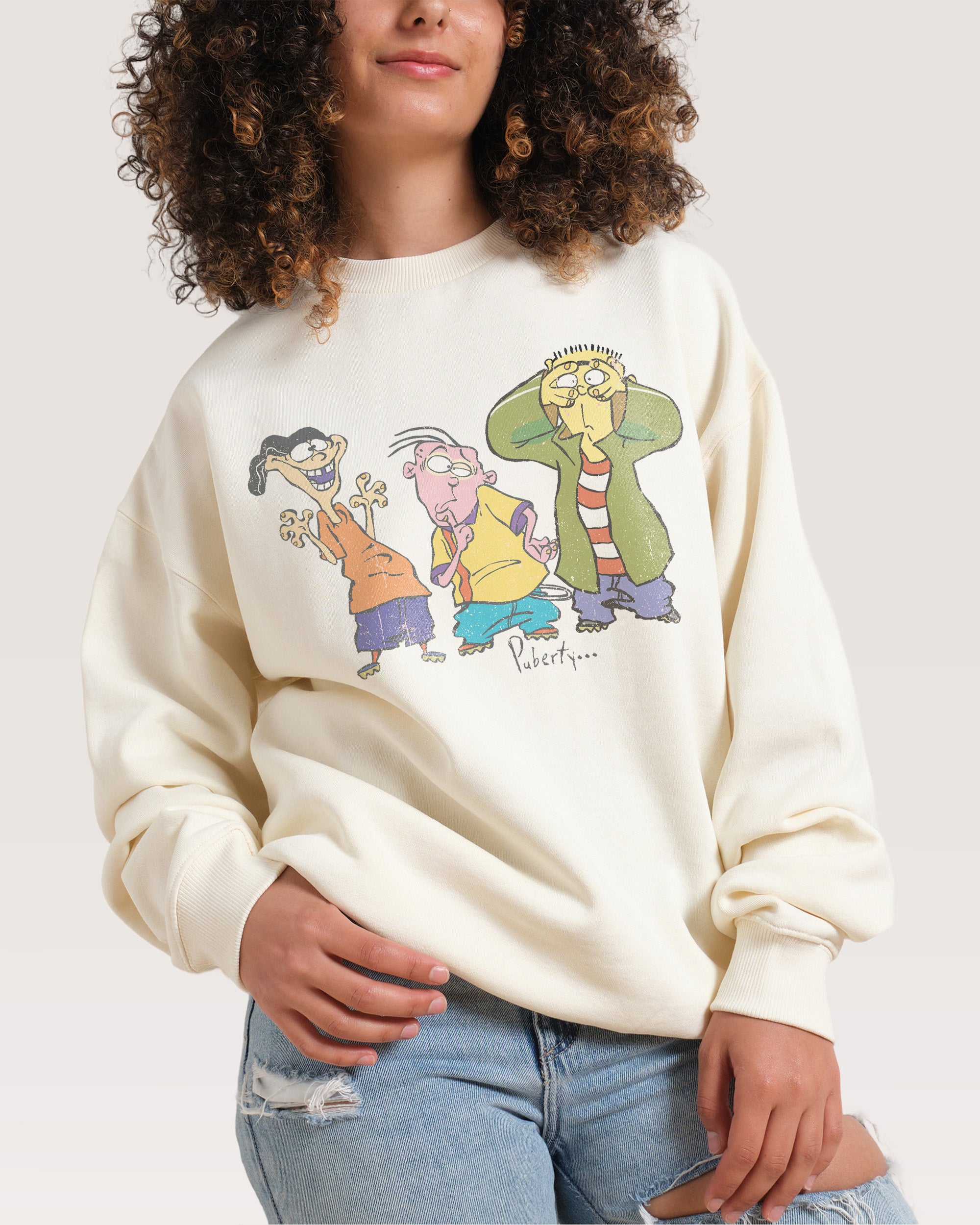 Puberty is Unforgiving Ed Edd n Eddy Unisex Sweatshirt 340gsm Cotton Polyester