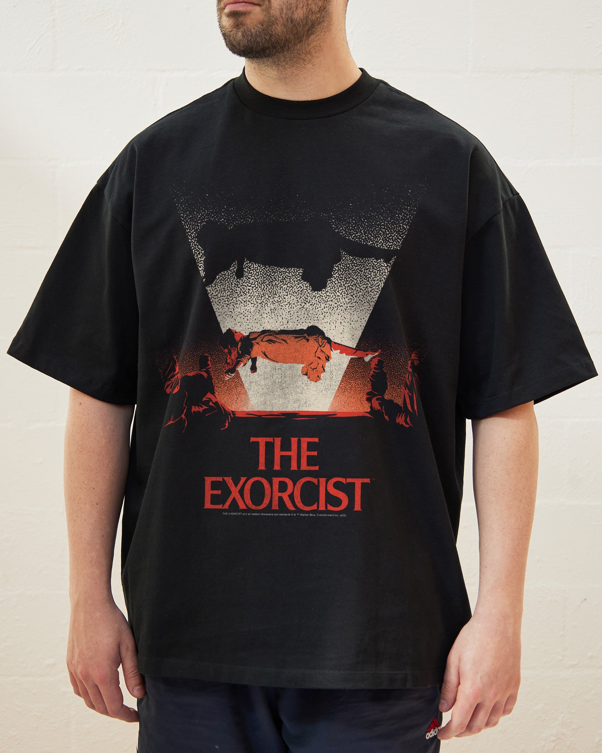 Retro Exorcist Oversized Graphic Tee Unisex 90s Boxy Fit 100% Combed Cotton