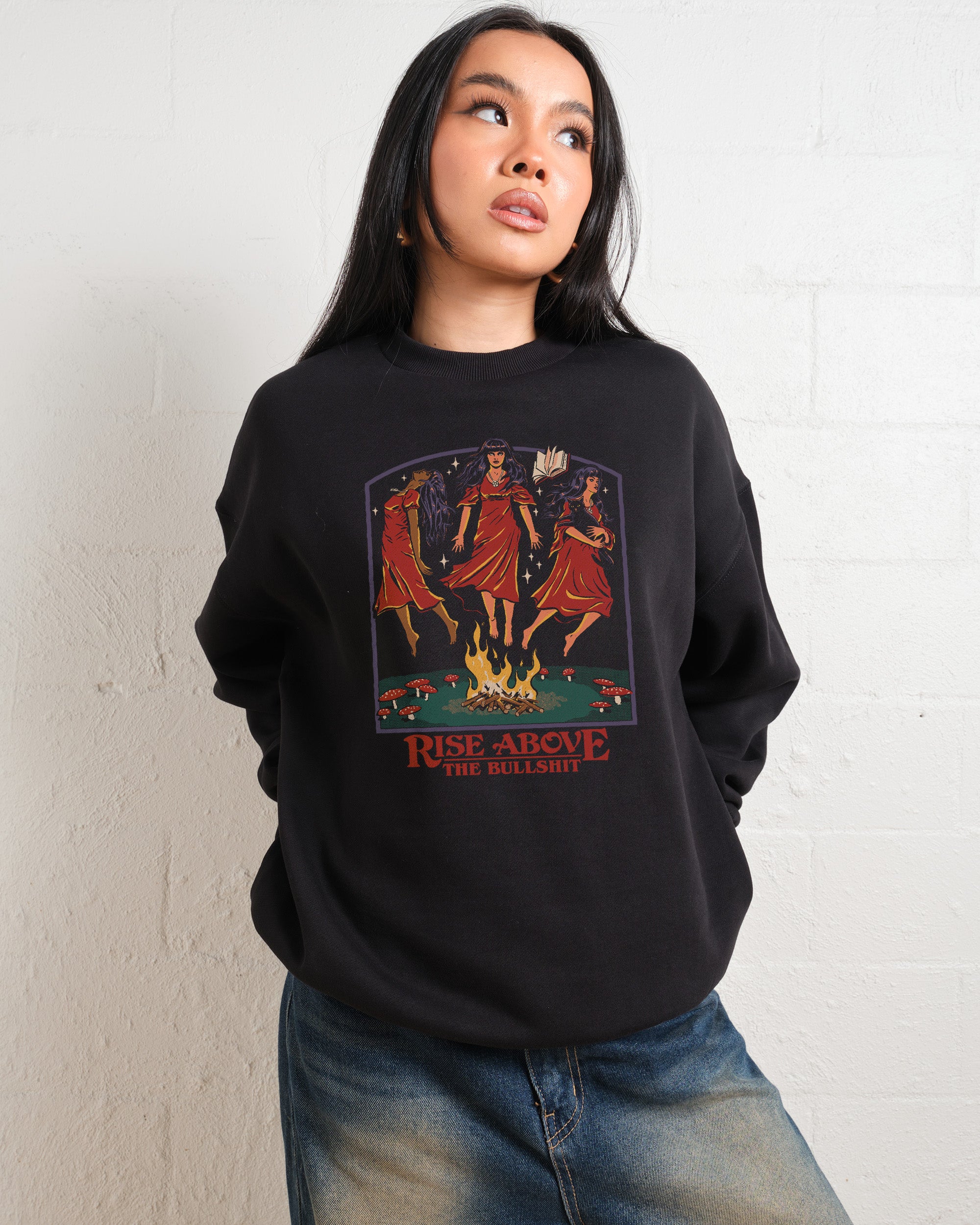 Rise Above the Bullshit Unisex Graphic Sweatshirt 340gsm Cotton Poly Blend