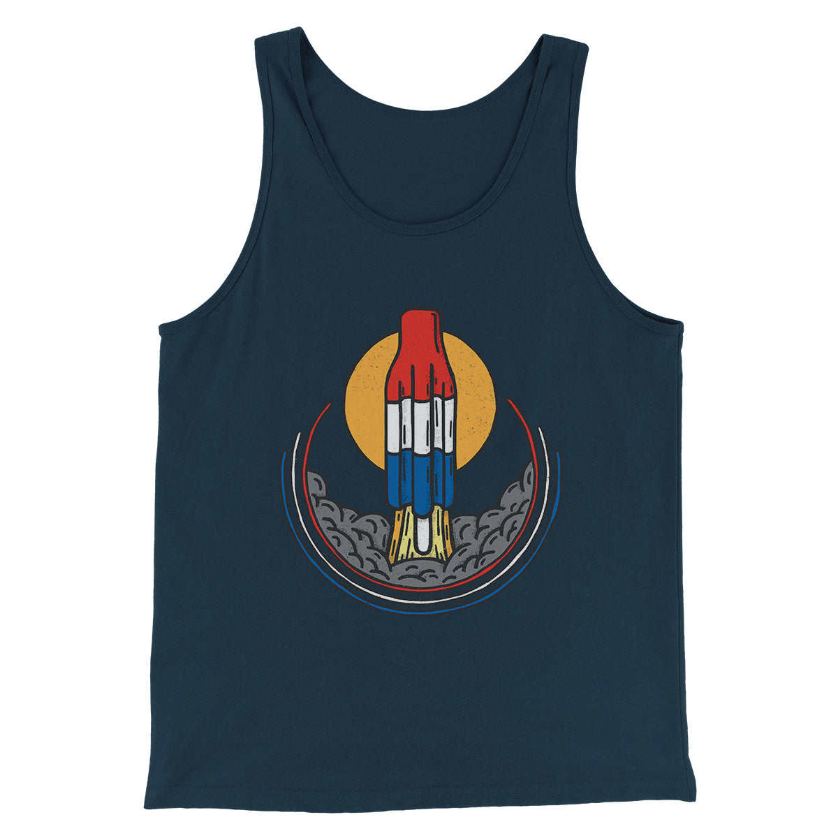 Rocket Pop Launch Unisex Tank Top - Combed Ring-Spun Cotton Modern Fit