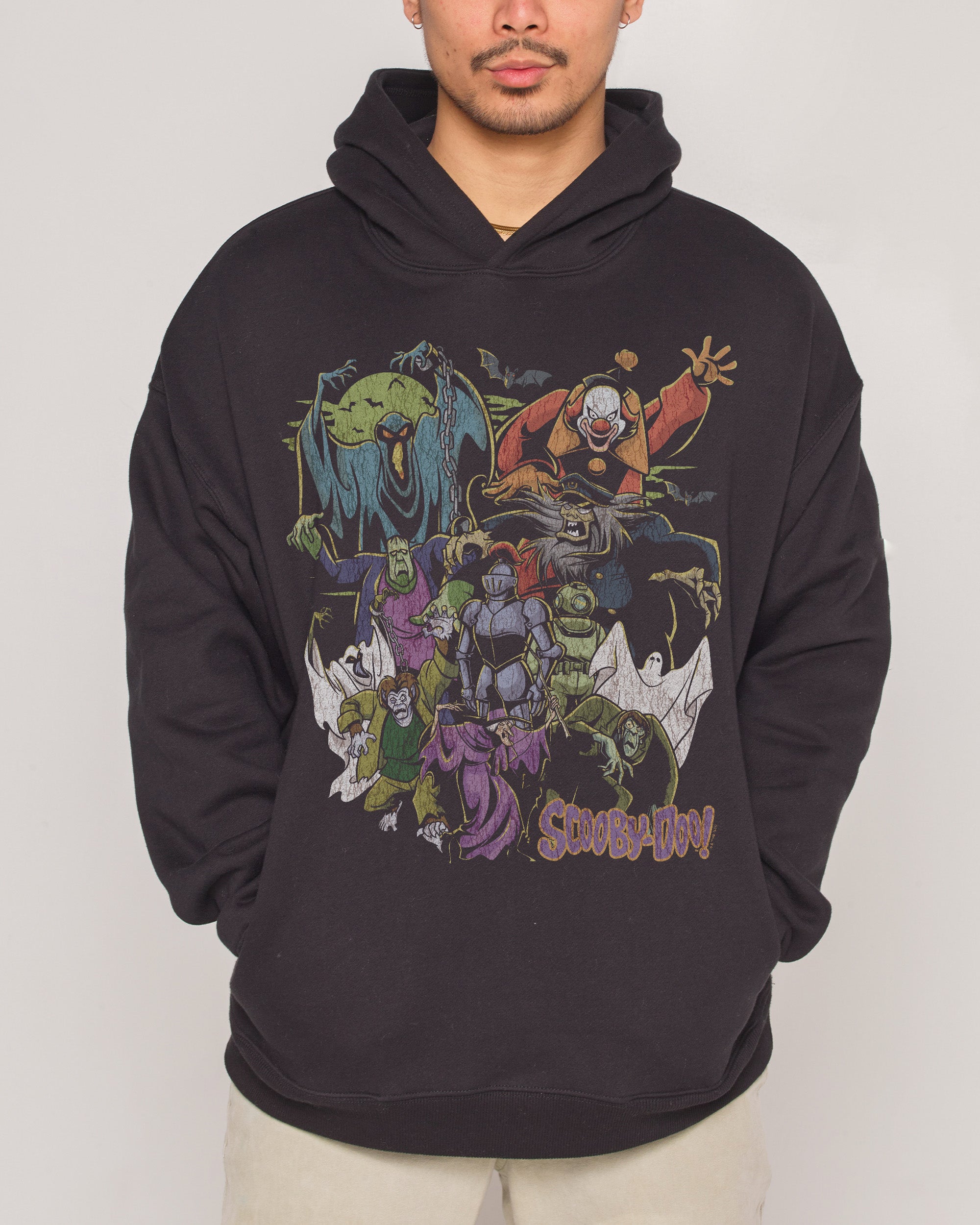 Scooby-Doo Villains Unisex Hoodie - 90s Boxy Fit, 80% Cotton 340gsm Graphic Print