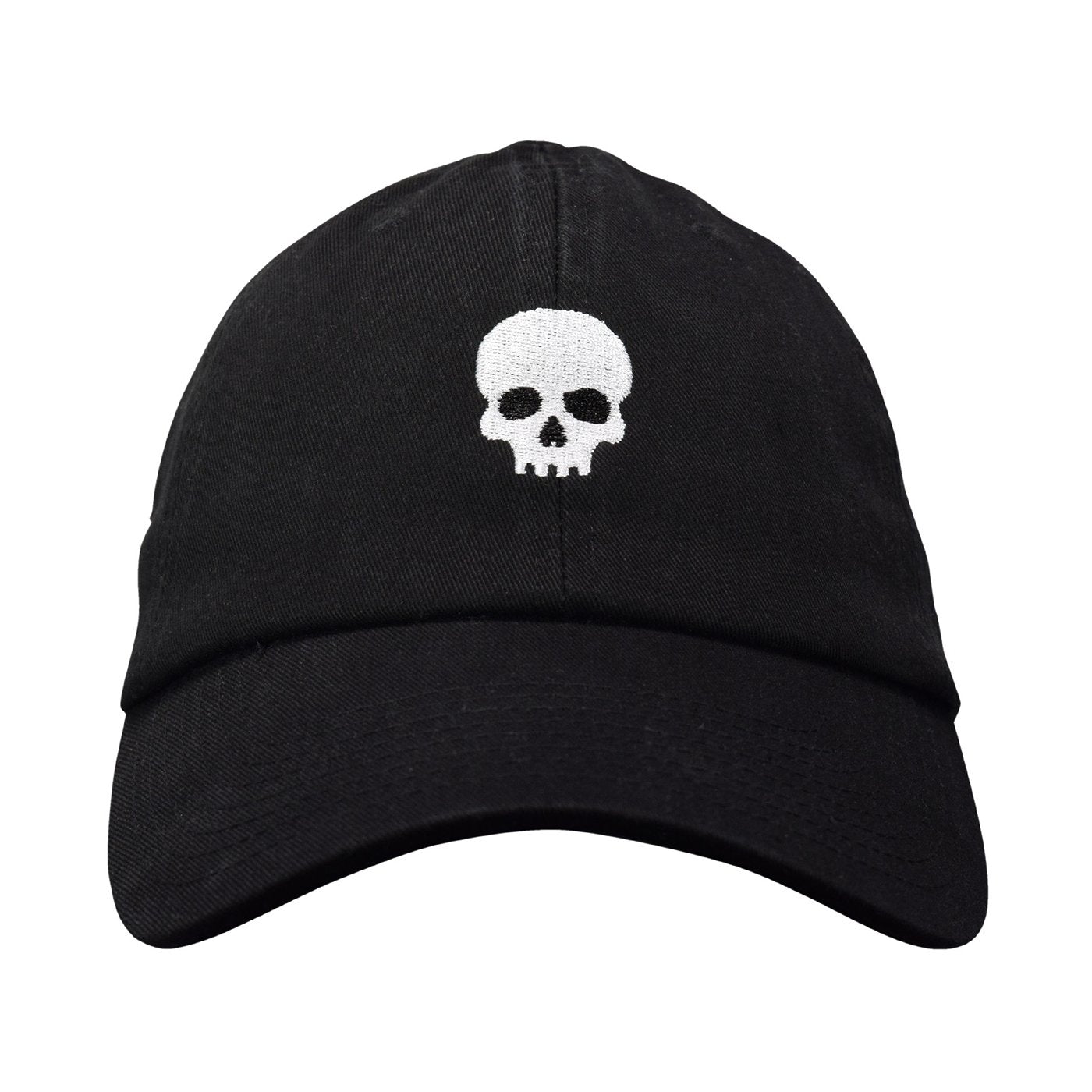 Skull Dad Hat - USA Made Embroidered Cotton Twill Unstructured Adjustable