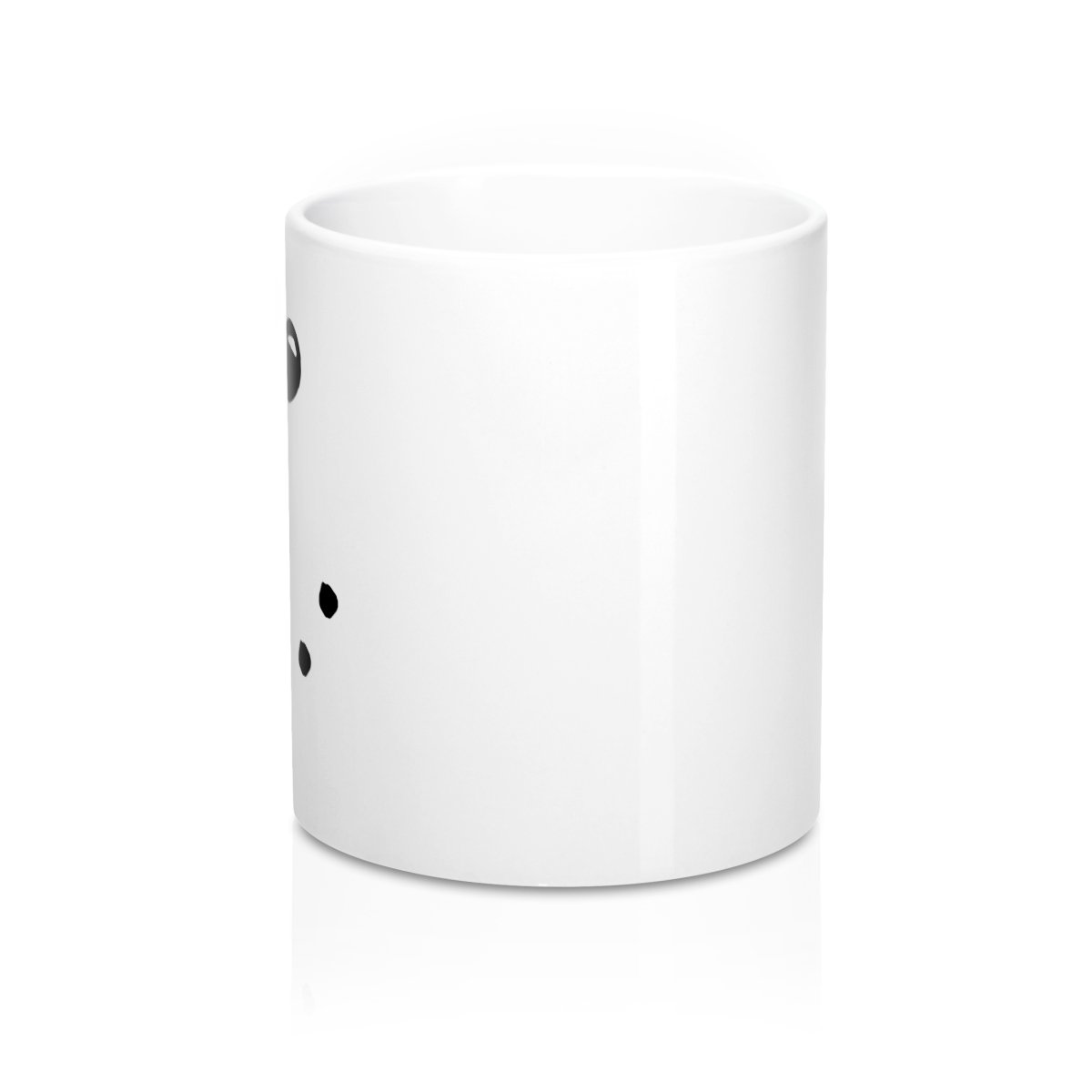 Snowman Coffee Mug - White Ceramic, Classic Shape, Durable for Hot Drinks