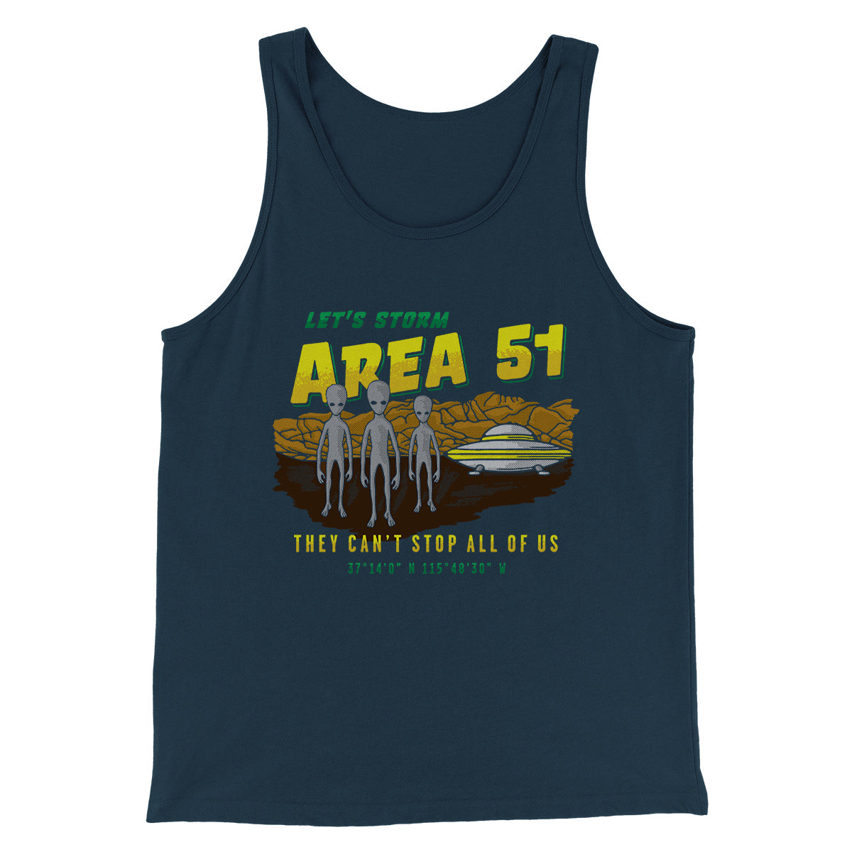 Storm Area 51 Naruto Run Unisex Tank Top - Funny Graphic Print