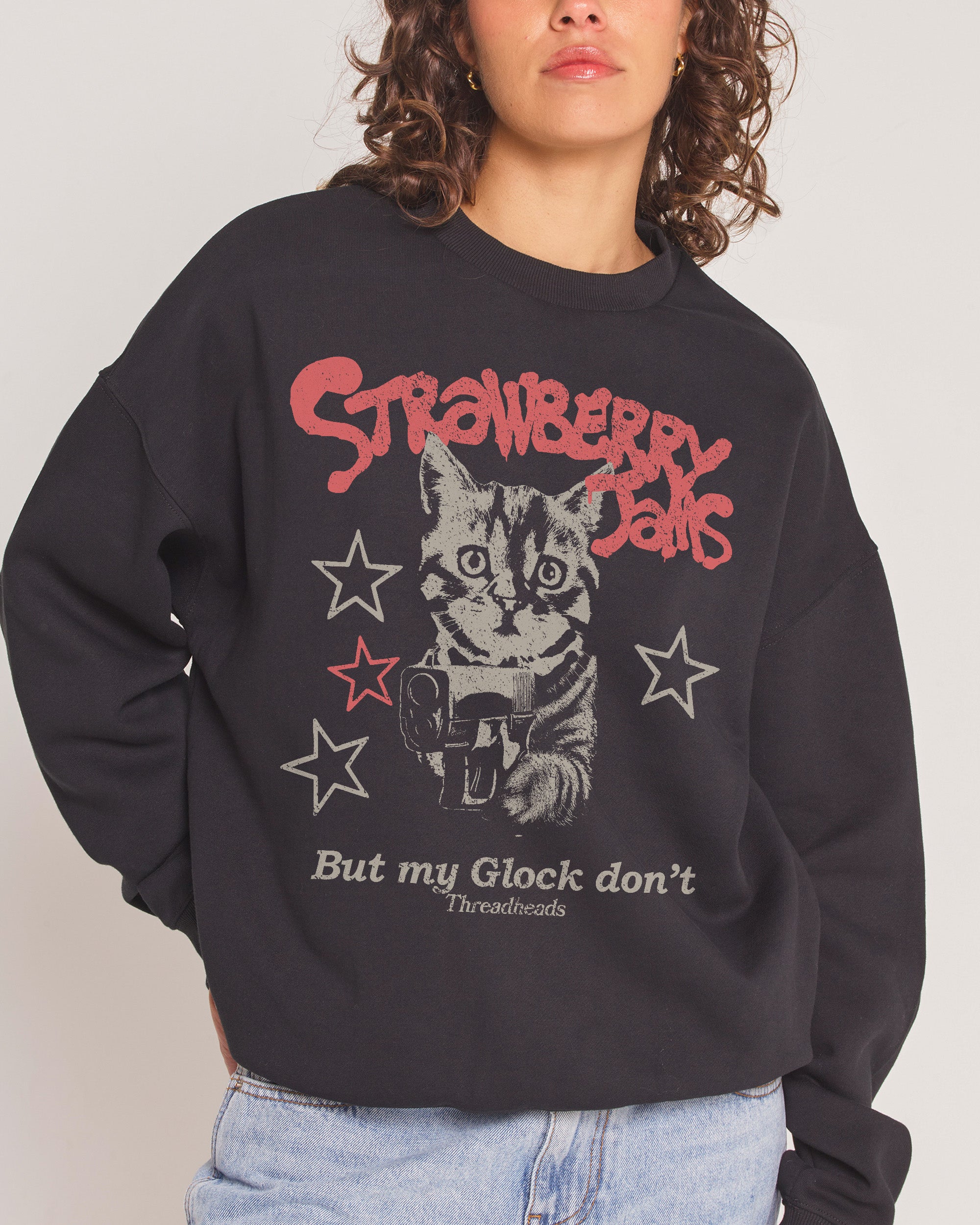 Strawberry Jams Unisex Sweatshirt - Premium 340gsm Cotton Polyester Graphic Print