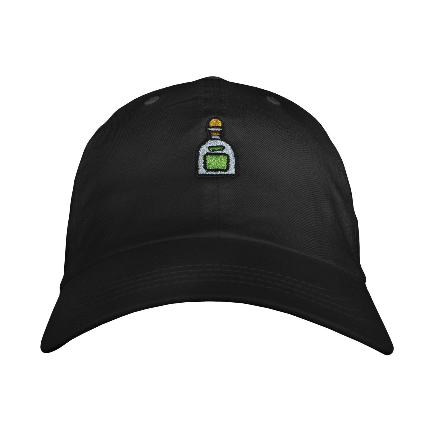 Tequila Bottle Dad Hat - Embroidered Unstructured Cotton Adjustable One Size