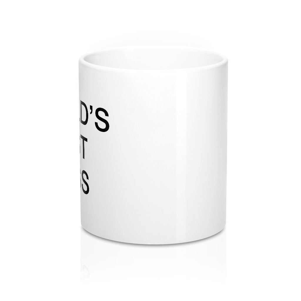 World's Best Boss Ceramic Coffee Mug - White 11oz Durable Sublimation Print