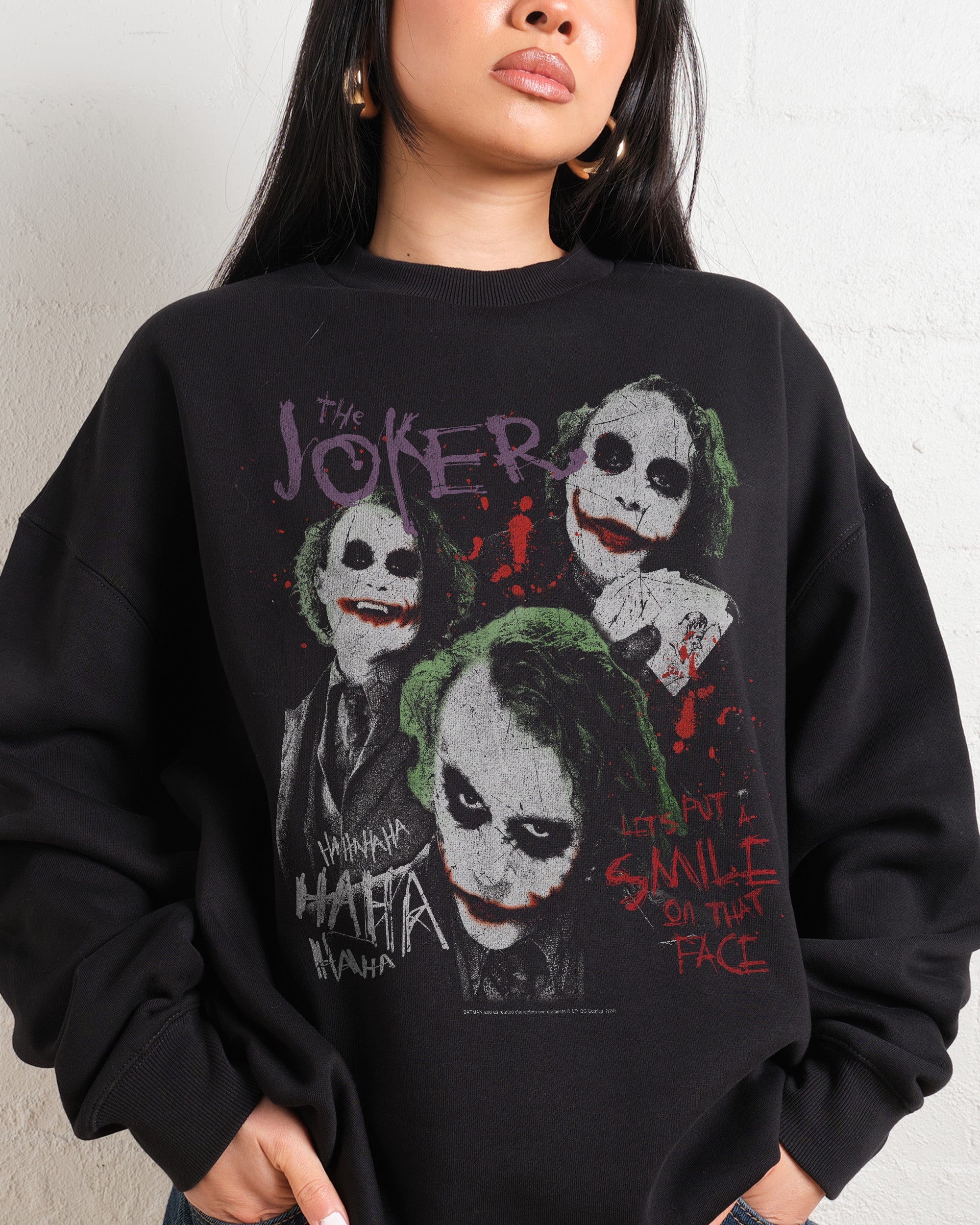 The Joker Vintage Unisex Sweatshirt 340gsm Cotton Polyester Blend